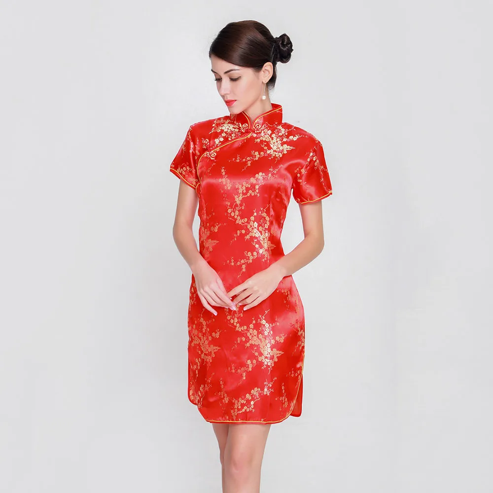 Elegant Slim Plus Size Qipao New Chinese Female Rayon Dress Mandarin Collar Vintage Cheongsam Vestidos S-3XL 4XL 5XL 6XL