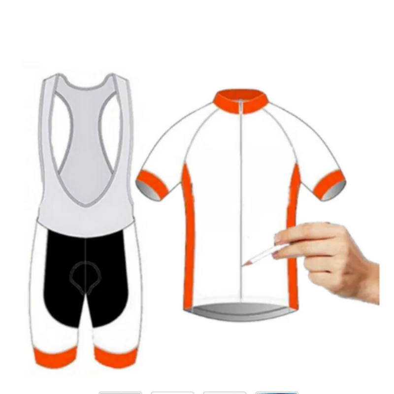 

Custom Cycling Jersey DIY Short Sleeve Jersey 9D Gel Pad Bib Shorts Bike Racing Team Biker Male Female Cycling Suit Set