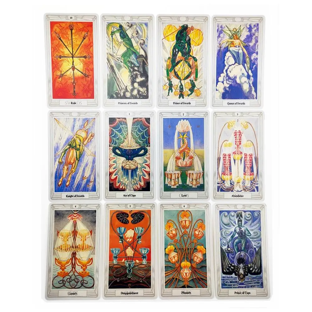 

78 Thoth Tarot Deck Tarot Cards Table Deck Board Game Card For Family Gathering Party Playing Card Games Tarot Loves
