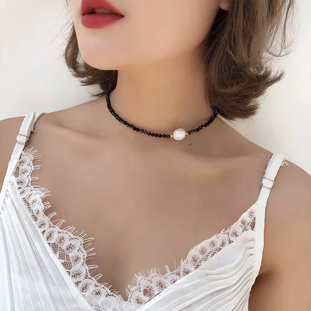 Женские ожерелья-чокер с имитацией жемчуга и кулоны Collier Femme 2020 модные ожерелья