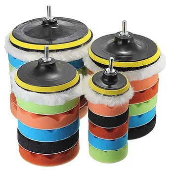 

7PCS Sponge Buffing Polishing Pad 3 inch Hand Tool Kit For Car Polisher Compound Polishing Drill Wheel Removes Scratches