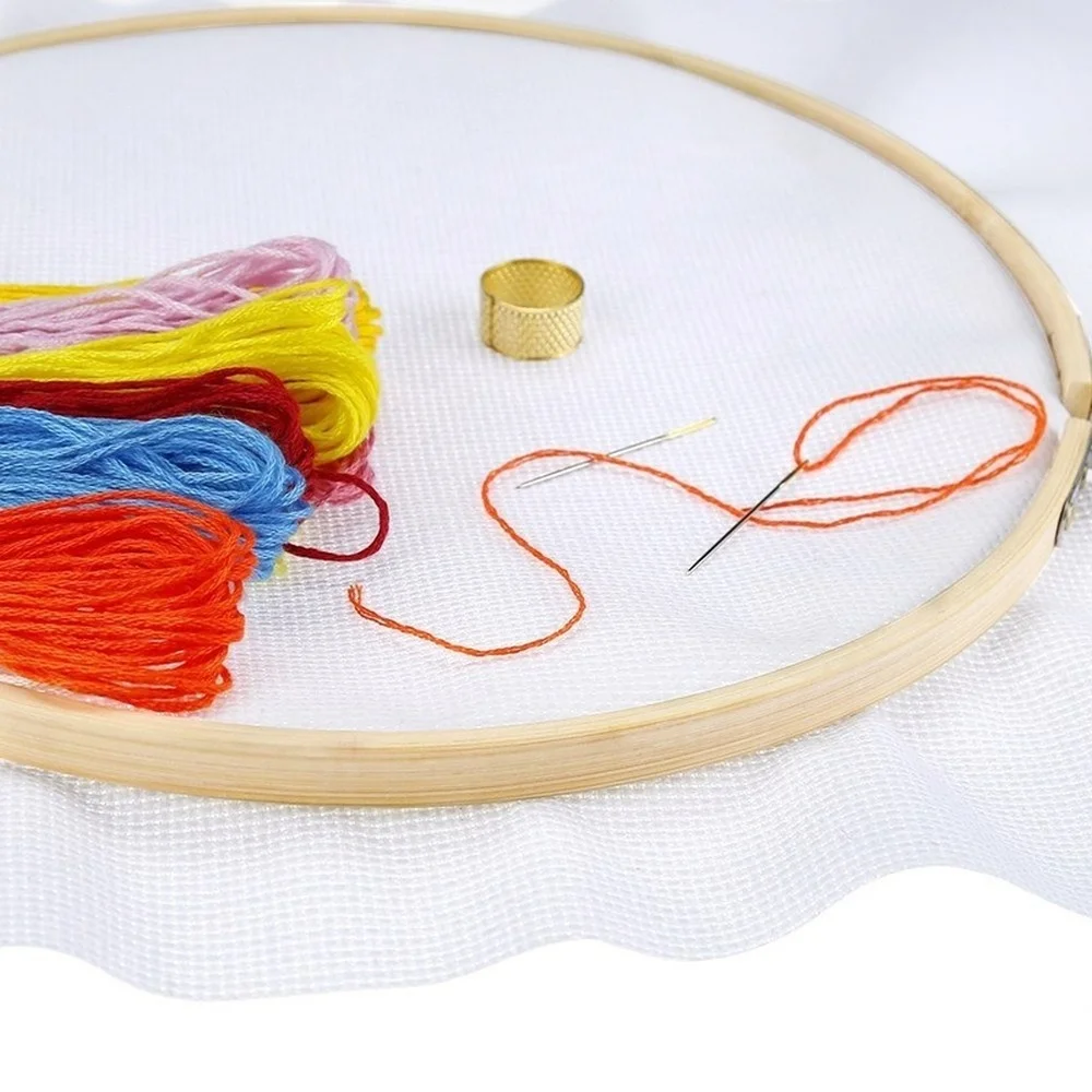 Caydo 6 Pieces Embroidery Hoop Set Bamboo Circle Cross Stitch Hoop Ring 4 inch Caydo 6 Pieces Embroidery Hoop Set Bamboo Circle Cross Stitch Hoop Ring 4 inch