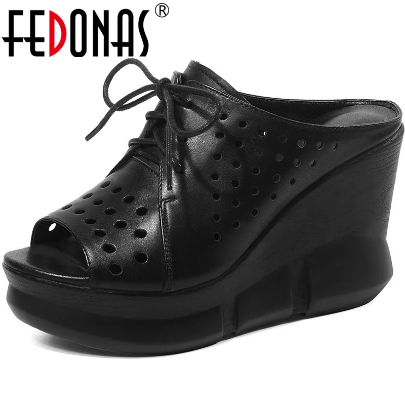 FEDONAS/2021 Туфли-лодочки на высоком каблуке с перекрестной шнуровкой Женская обувь