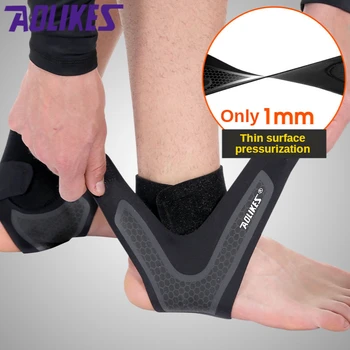 Aolikes 1Pcs Weven Elastische Nylon Strap Ankle Brace Badminton Basketbal Voetbal Taekwondo Fitness Hak Protector
