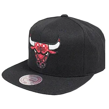 

Mitchell & Ness NBA Chicago Bulls 348VZ Easy Three Digital XL Snapback Cap Black Kappe Basecap