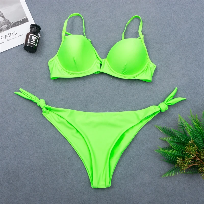 fluorescent bikini set