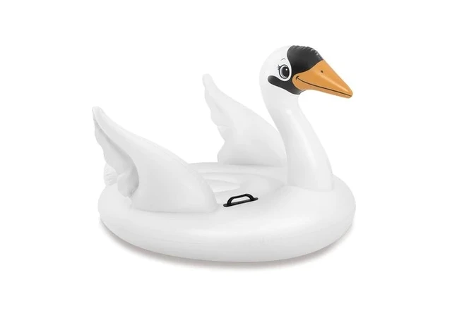 Intex Swan Ride On float Summer Toys for Children and gift inflatable theme party fun swimming gear toys water splash 3