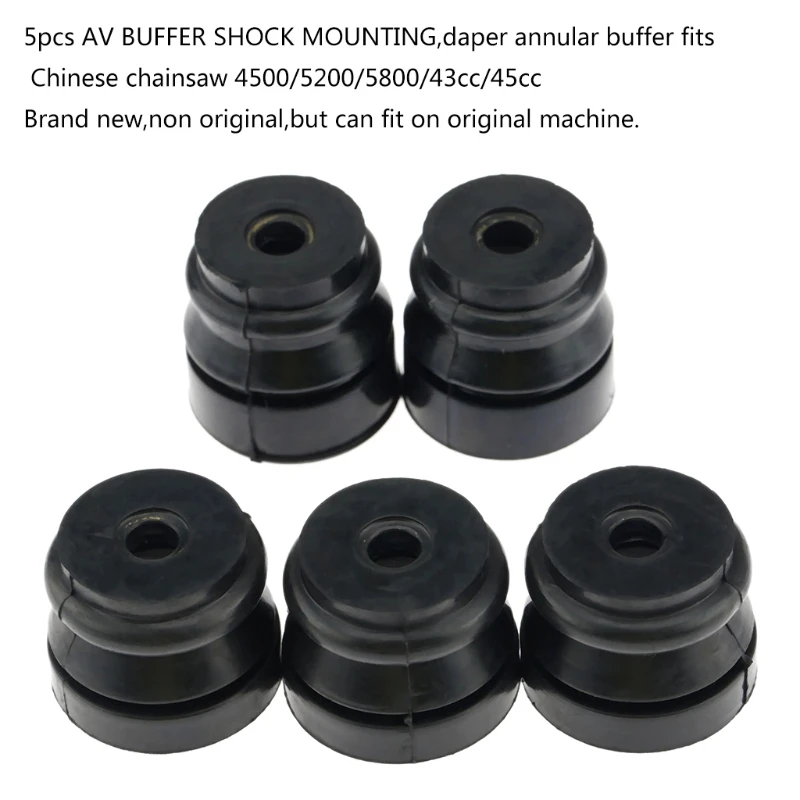 5Pcs Tool Parts Chainsaw Spare AV BUFFER SHOCK MOUNTING Daper Annular Buffer for Chinese A9LB | Инструменты