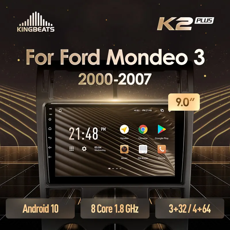 KingBeats head unit For Ford Mondeo 3 2000 - 2007 Android Octa-Core HU 4G Car Radio Multimedia Video Player Navigation GPS no dvd 2 din 2din Double