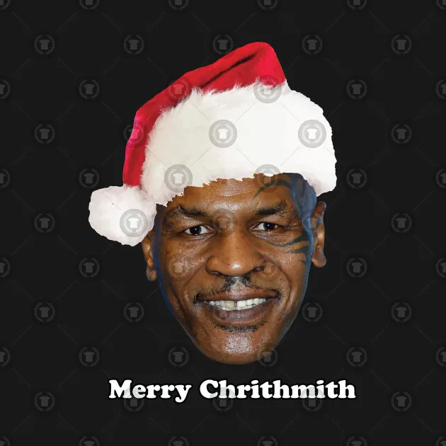 Mike Tyson Merry Christmas Women's T 