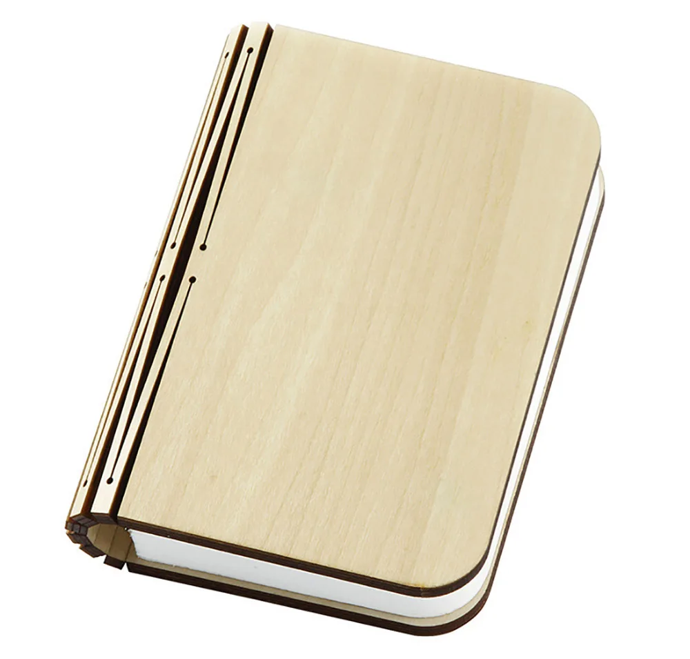 Night Light Led Book Light Wood Grain Book Creative Flip Gift Foldable Mini Children Creative Night Light New