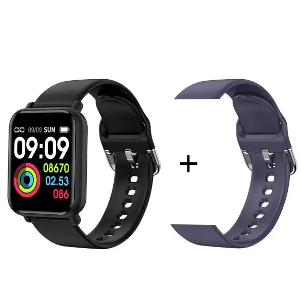 Add blue strap Новинка R16, водонепроницаемые Смарт-часы, пульсометр, монитор артериального давления, спортивные, фитнес, Bluetooth, умные часы для Apple IPhone, Xiaomi - Цвет: Add blue strap