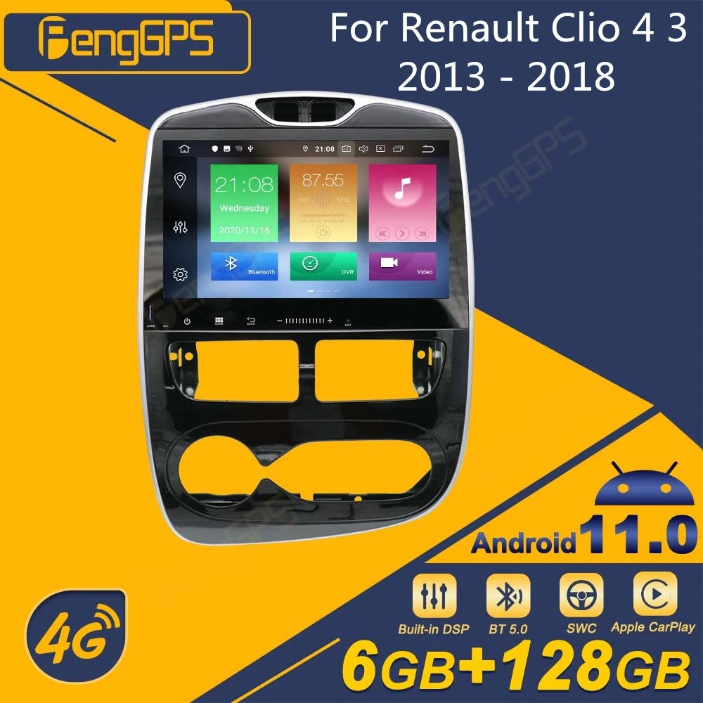 For Renault Clio 4 3 2013 2018 Android Car Radio 2Din Stereo Receiver  Autoradio Multimedia DVD Player GPS Navi PX6 Unit Screen|Car Multimedia  Player| - AliExpress
