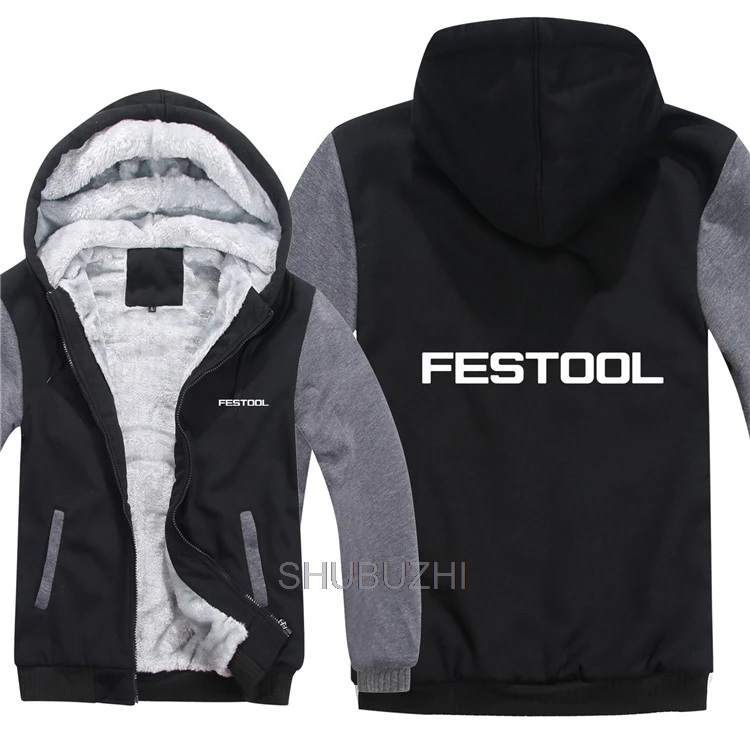 Festool инструменты толстовки мужские пальто на молнии флисовые утепленные мужские Festool инструменты Толстовка Пуловер толстовки - Цвет: same as picture