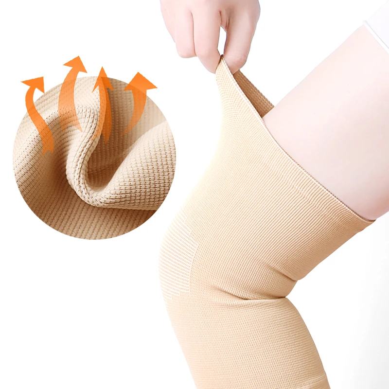 

Adults High Elasticity Knee Protector Warm Up Black Knee Pads Teenagers Knee Support Dance Gym Sports Kneepad