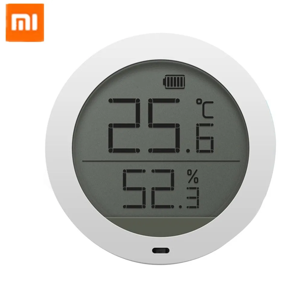 Xiaomi Mijia Bluetooth гигротермограф Высокочувствительный гигрометр термометр ЖК-экран магнитная наклейка низкое потребление - Цвет: White