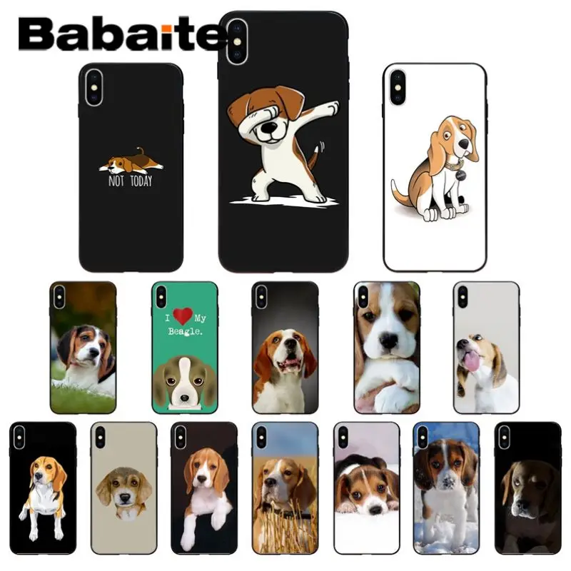 Для iphone 11pro max Beagle Dog силиконовый чехол черный мягкий чехол для телефона для iphone 6S 6plus 7plus 8 8Plus X Xs MAX 5 5S XR