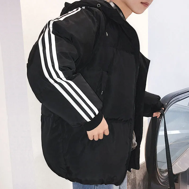 Hong Kong Style Winter down Coat Men's Short Korean-style Cotton-padded Jacket Male Padded Men's Handsome Coat Trend Versat