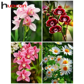 

Diamond Painting Flowers Diamond Embroidery Full Square Floral Diamond Mosaic Cross Stitch Picture Of Rhinestones Handmade Gift