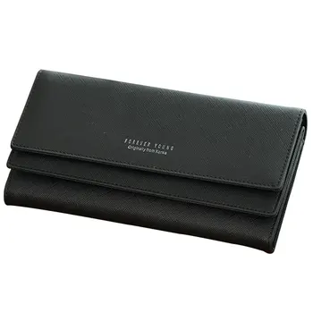 

Multiple Card Slot Large Capacity Long Coin Pocket Purse Multifunction PU Tri-fold Organizer Wallet