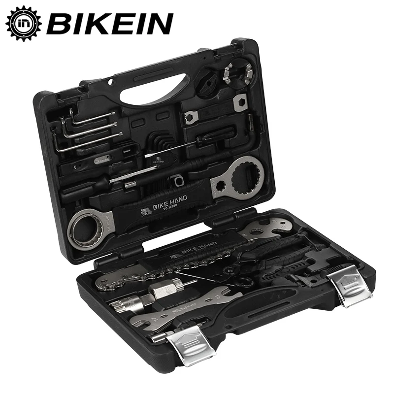 

BIKEIN 18 in 1 Bike Repair Tools Kit Set Multifunction MTB Tire Chain Repair Tools Spoke Wrench Hex Screwdriver Bicycle Tools