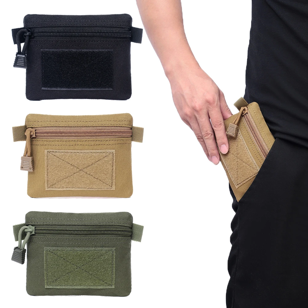 Тактический кошелек сумка 1000D держатель для карточки-ключа Портативный кошелек сумка для денег Многофункциональный аксессуар карман для охоты кемпинга