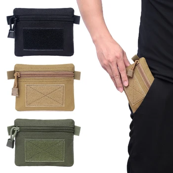 

Tactical Wallet Bag 1000D Card Key Holder Portable Purse Pouch Money Pack Multifunction Accessory Pocket for Hunting Camping