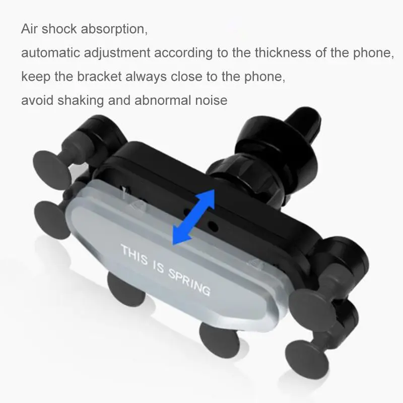 Модернизированный Универсальный Автомобильный держатель для телефона Gravity Автомобильный держатель для телефона Air Vent крепление зажим подставка для смартфонов