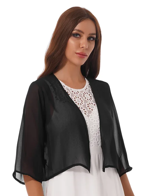 Womens Summer Cardigan Chiffon Outwear 
