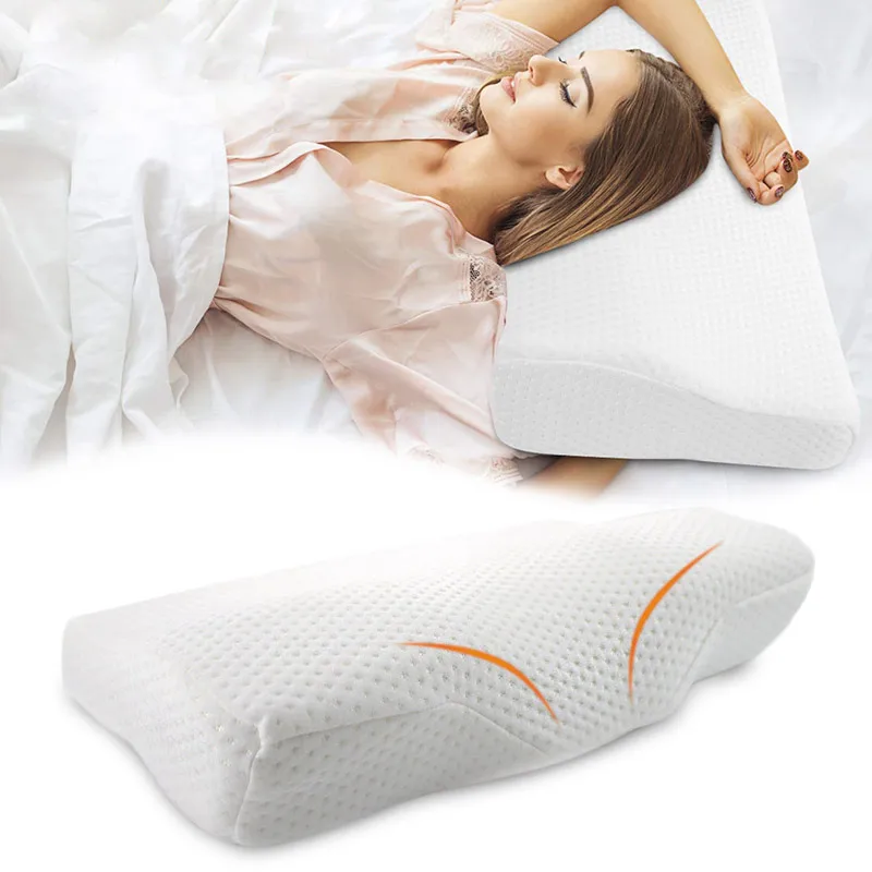 Memory Foam постельное белье для GoodSleep подушки под шею в форме бабочки здоровье шейки взрослых медленный отскок пены памяти подушка