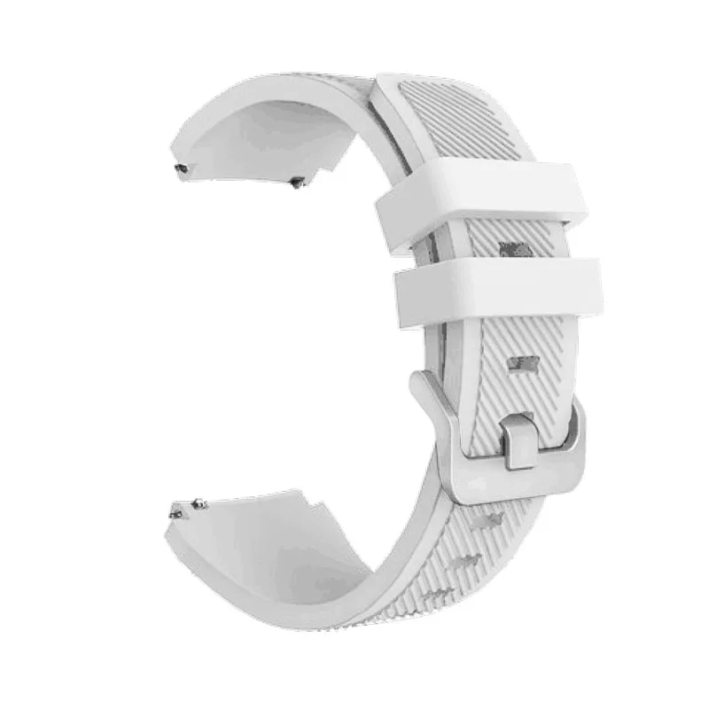 Ремешок для часов samsung galaxy Watch 46 мм спортивный сменный Браслет ремешок для часов 22 мм для gear S3 Frontier/Classic TicWatch Pro GT2 - Цвет ремешка: Белый