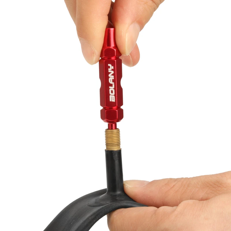 BOLANY Bicycle Tire Nozzle Wrench Multifunctional Valve Core Tool Double-head Portable Removal Disassembly Spanner Bike Repair bicycle valve core remover bicycle valve tool