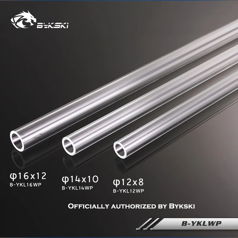 BYKSKI B YKLWP Прозрачная Жесткая трубка PETG/PMMA OD 12 мм/14 мм/16 мм длина 50 см толщина 2