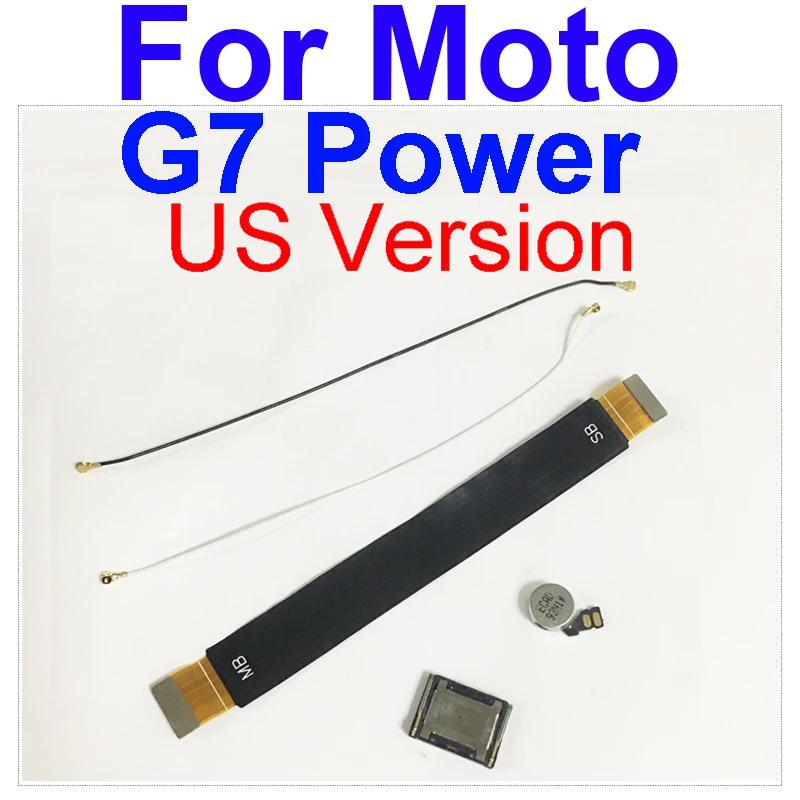 MotherBoard Main Board Flex Cable For Motorola Moto G7 Power Ear Speaker Earpiece Vibrator Motor Signal Antenna Ribbon | Мобильные