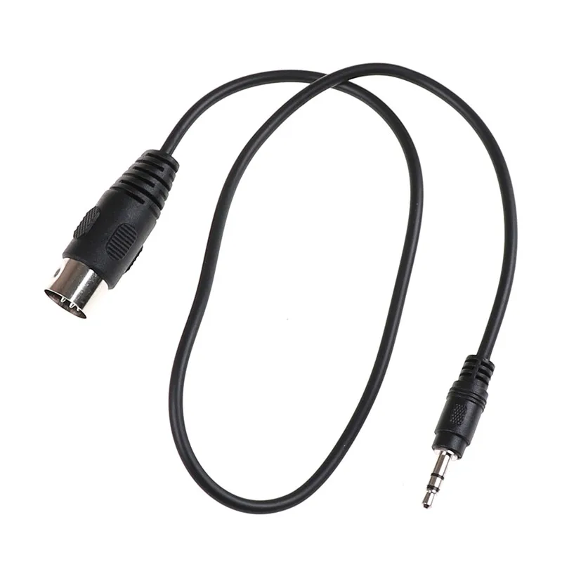 

1x DIN 5 Pin Din MIDI Male Plug To 3.5mm Male Stereo Jack Audio Cable 50cm 0.5m