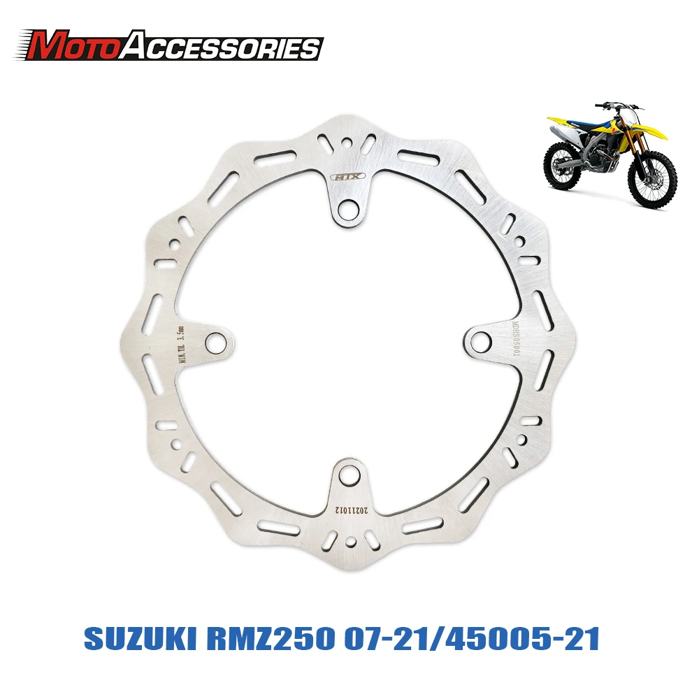 Bremsscheiben Set Für Suzuki RMZ250/RMZ450/RMX450Z - Front & Heck, Gewelltes Design