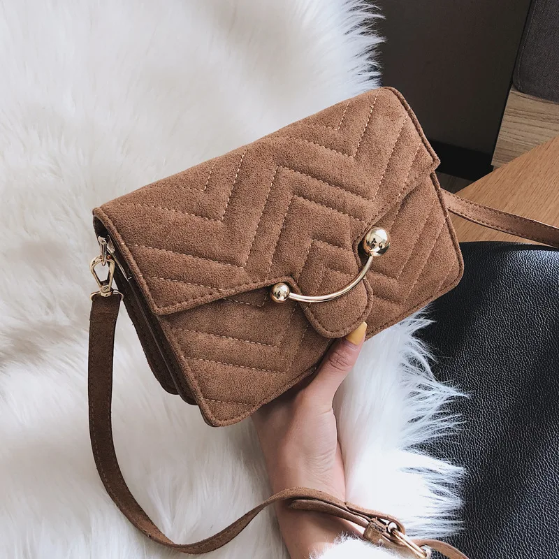 

Retro Dull Polish Chain Bag Women's 2018 New Style Korean-style Simple WOMEN'S Bag Shoulder Bag Square Sling Bag Over-the-should