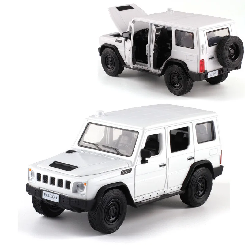 BJ80J-B Высококачественные военные грузовики внедорожная модель сплава, литье под давлением звук и свет оттягивающаяся назад Модель, коллекция и подарки - Цвет: BJ80J-B