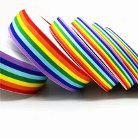 5 yards/lot 10mm – 50mm Beautiful Rainbow Ribbon For Wedding Decoration Gift Wrapping Hair Bows DIY Christmas