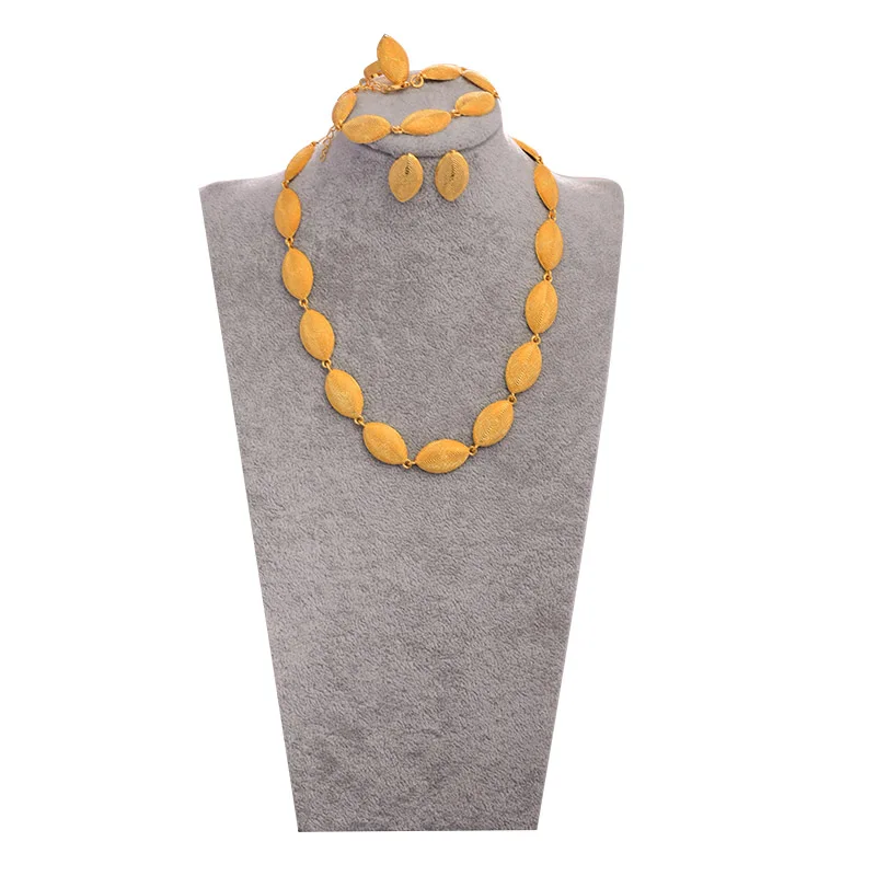 WANDO 24K Africa Gold Color Dubai Jewelry Set for Women Ethiopian set Wedding African Gifts Islam Middle | Украшения и аксессуары
