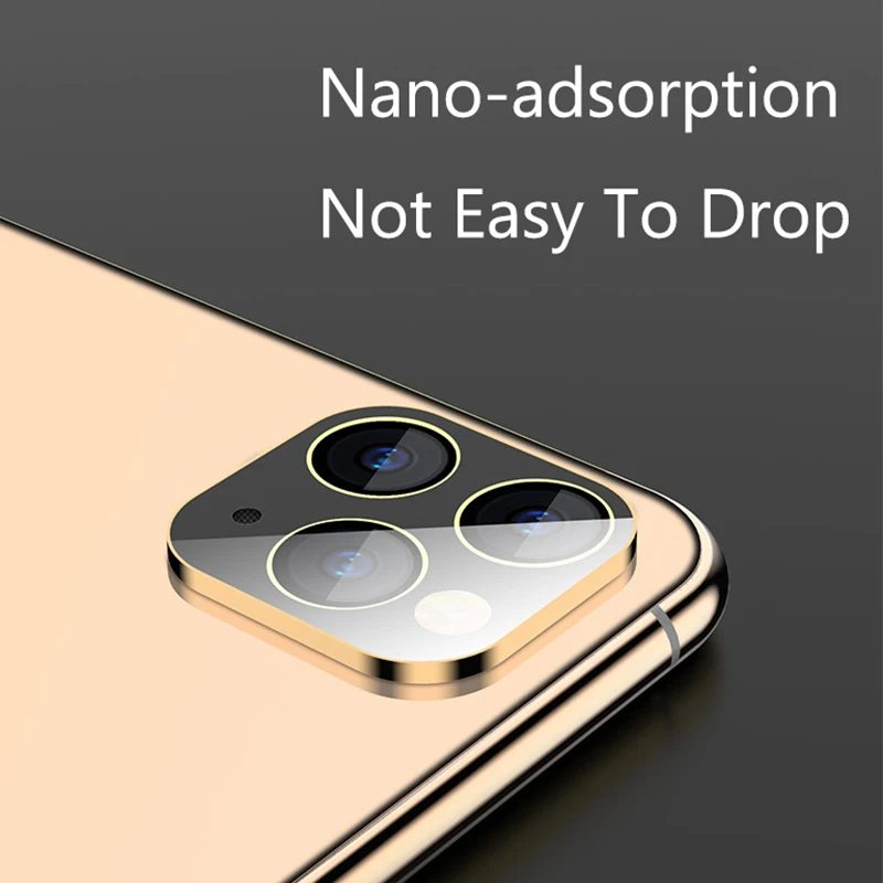 Креативный объектив камеры пленка протектор экрана для iPhone 11/11Pro/Pro MAX металлическая камера закаленное стекло все включено защитный чехол