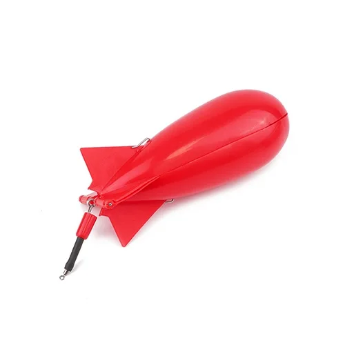 Red Рыбалка Spomb ракеты Spod бомба рыболовные снасти кормушки гранулы ракета Фидер Поплавковый держатель приманки чайник рыболовные снасти аксессуары для инструментов - Цвет: Red