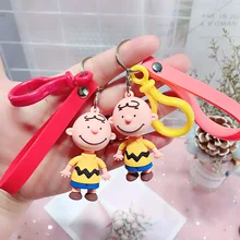 Корейский стиль INS милый мультфильм эпоксидный сладкий картофель Charlie коричневый креативный Автомобильный ключ упаковка для кольца кулон подарок