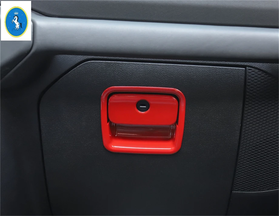 Yimaautotrims авто аксессуар для хранения перчаток, коробка для хранения ручки, рамка, накладка, 2 шт. ABS, подходит для Jeep Wrangler JL