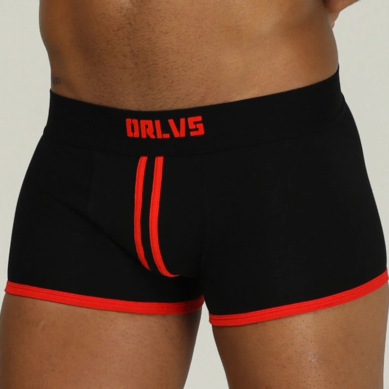 ORLVS Брендовое Мужское нижнее белье мужчины боксеры cueca masculina hombre Дышащие Боксеры быстросохнущие хлопковые calzoncillo мужские трусы-боксеры