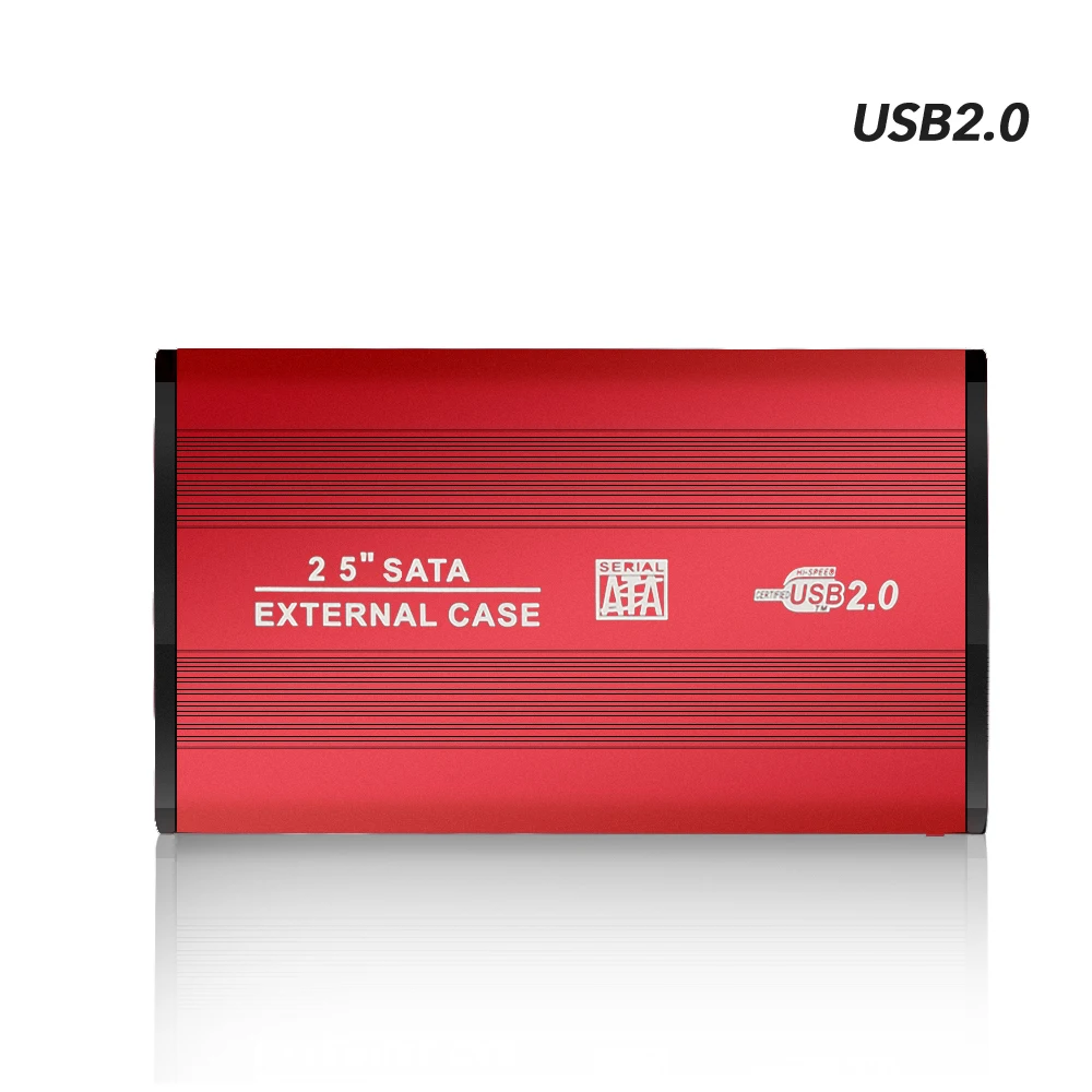 TISHRIC Aluminum HDD Case for Hard Drive Box Enclosure Case HDD 2.5 inch USB3 Hard Disk Case Sata to USB External HD Box Optibay portable hard disk case HDD Box Enclosures