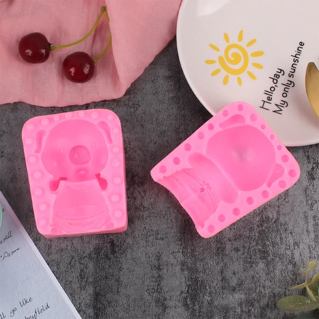 Силиконовая форма для торта DIY Форма слюна свинья шоколадное печенье глина украшение для помадной глазури инструменты форма для торта 3d-силикон 8,7