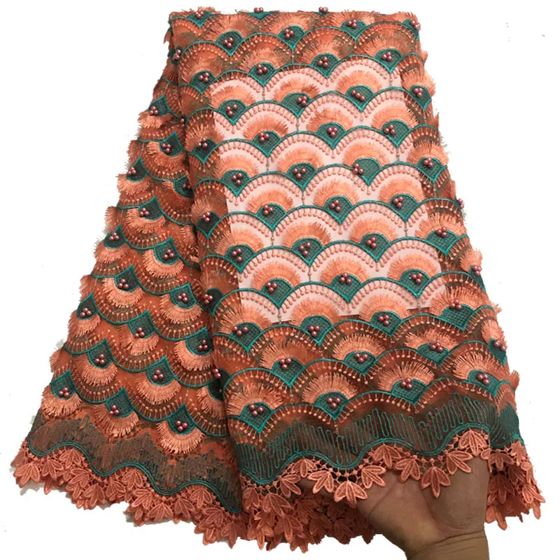 2020 высококачественные нигерийские кружевные ткани новейшая сетка из бисера