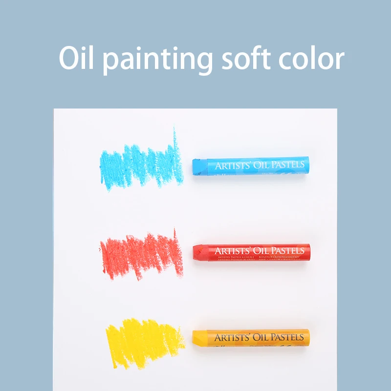 MUNGYO MOPS Oil pastels 12/25/48 Colors Round Shape Oil Pastel for Artist Student Graffiti Painting Drawing Pen Soft Crayon