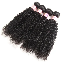 Indian Kinky Curly Human Natural Hair Woman Afro Kinky Curly Bundles Human Curly Hair Weaving Extensions Human Curly Bundles